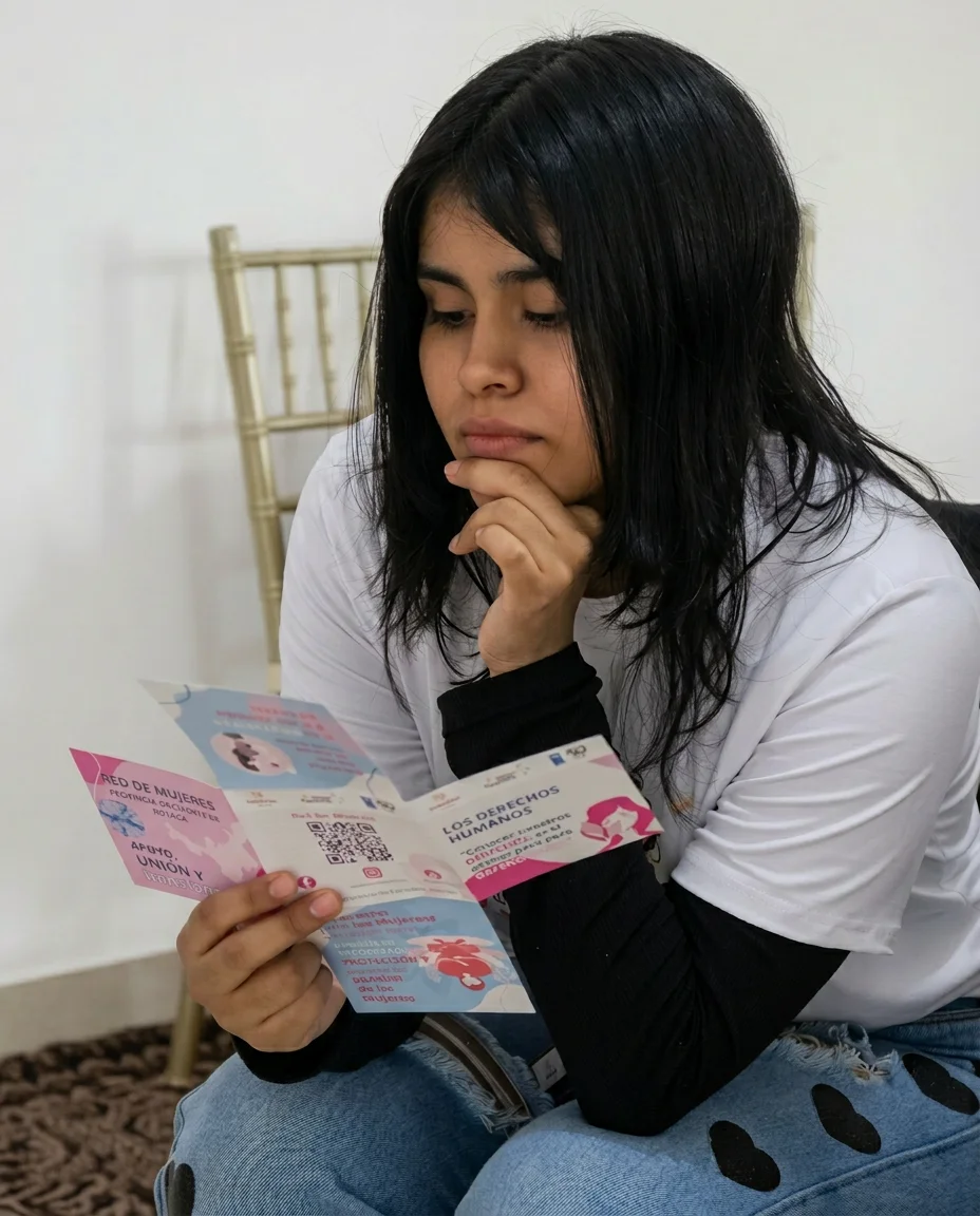 Guardiana en un momento del campamento de liderazgo